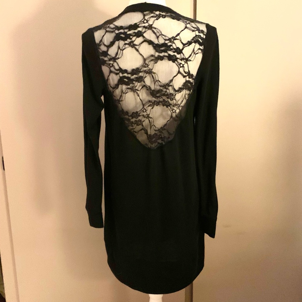 Delirious Black Button Down Sweater